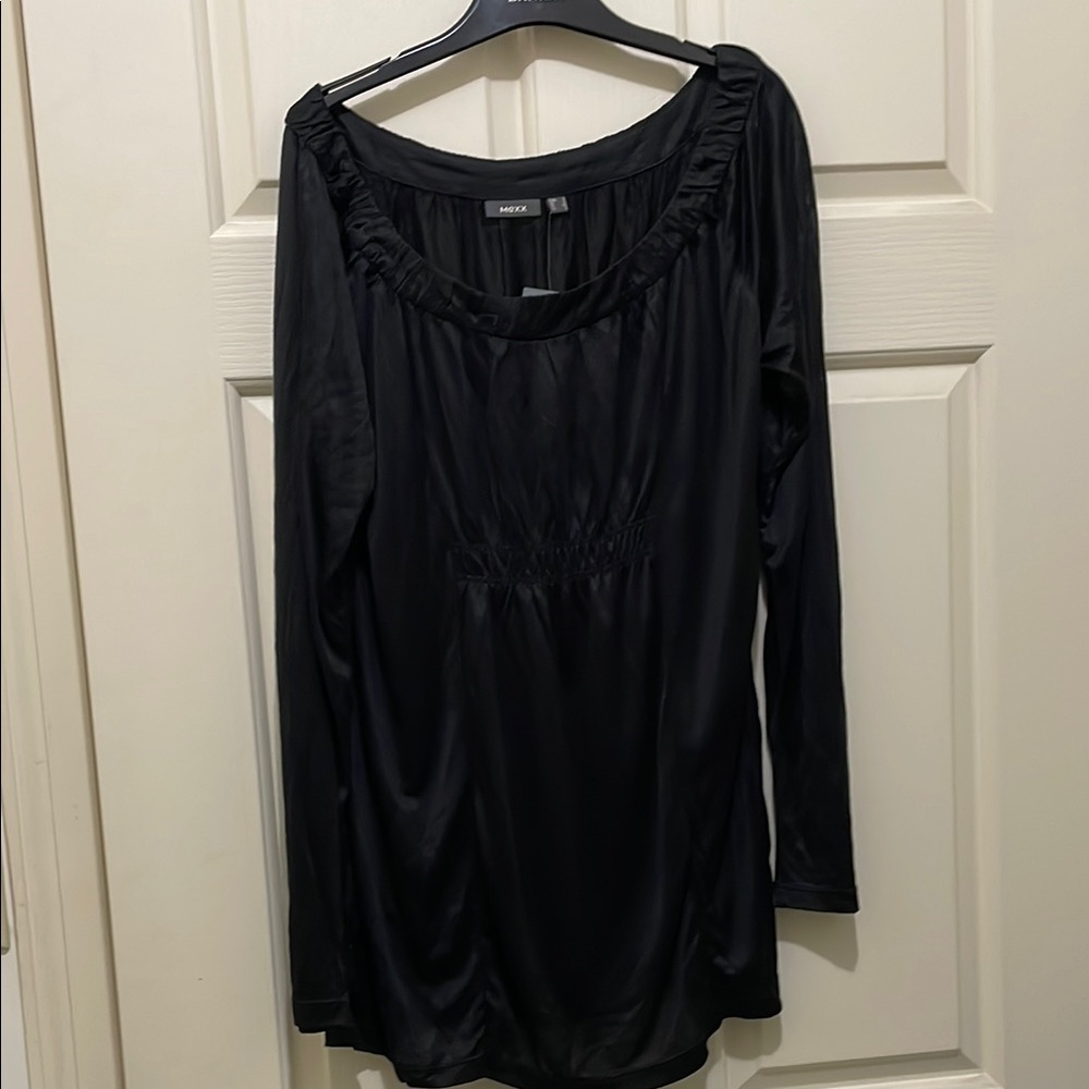 Mexx Black Long Sleeve Top (sz lg)